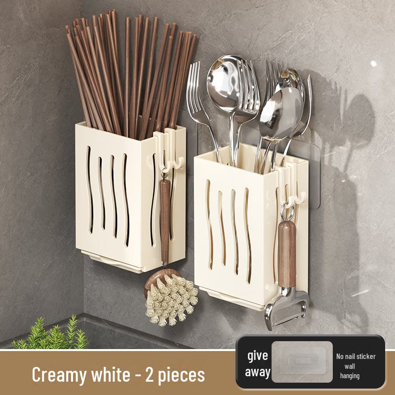 Настенная кухонная сушилка и ящик для хранения палочек и ложек
