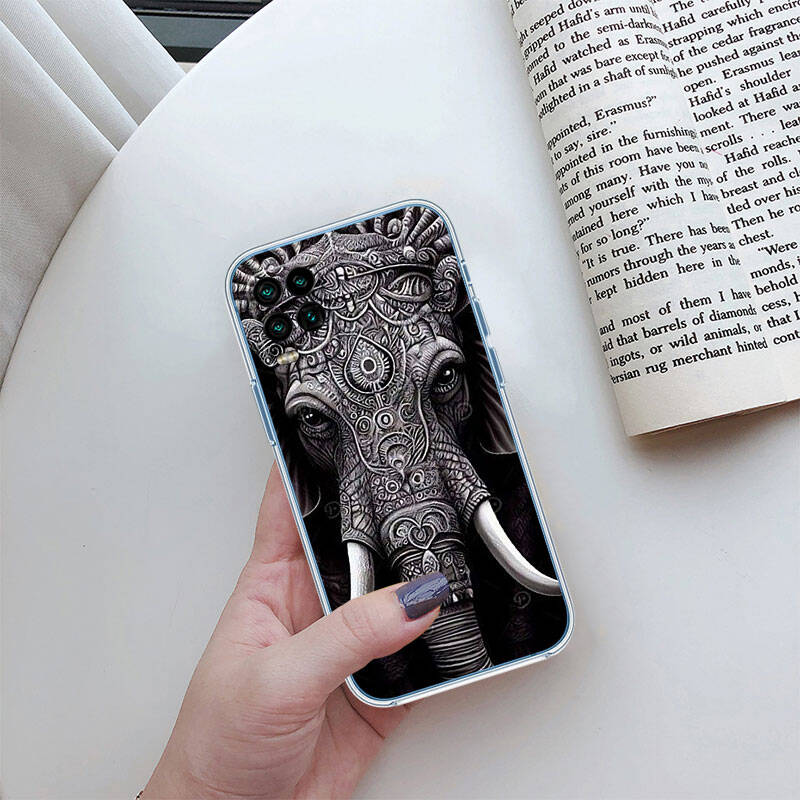 MH8 Animal Elephant Phone Case for Motorola Edge 20 30 S30 40 50 Fusion Lite Plus Pro Neo Ultra One Power Action Macro Hyper Vision Zoom