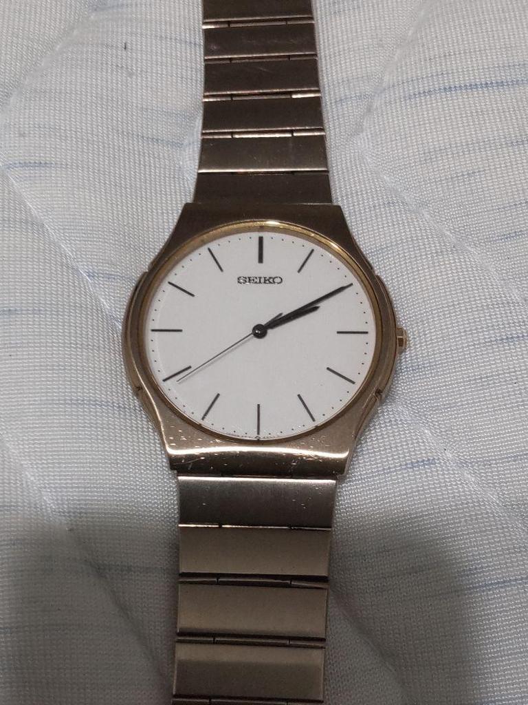 [USED] SEIKO Analog Watch White/Gold