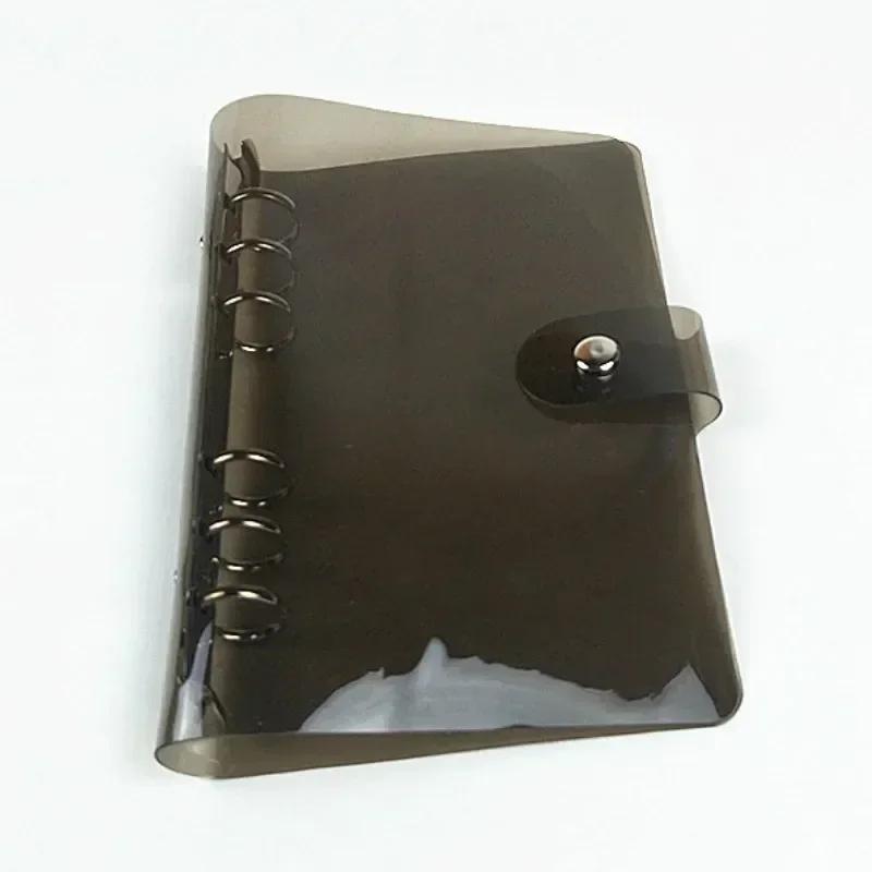 A5/A6/A7 Transparent Notebook Cover Plastic Clip File Folder Notebook Loose Leaf Ring Binder Planner School Office Supplies