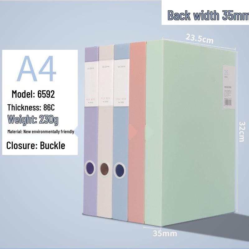 Пластиковый архивный бокс Morandi формата A4 - Прочное хранилище для студенческих файлов