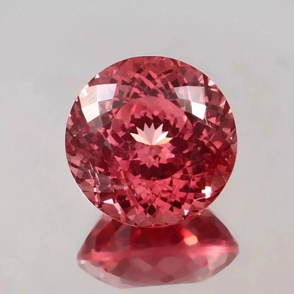 Natural Ceylon Padparadscha Sapphire Round Certified AAA+ Loose Gemstone