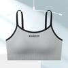 Бюстгальтеры для девочек, однотонное простое нижнее белье, бюстгальтеры, спортивный топ, женские спортивные топы, бюстгальтер на бретельках, эластичный бюстгальтер