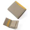 [Brandpom] Bifold Wallet Mini Wallet Wallet Ladies Genuine Leather Leather Fashionable Bp-1084 Greige