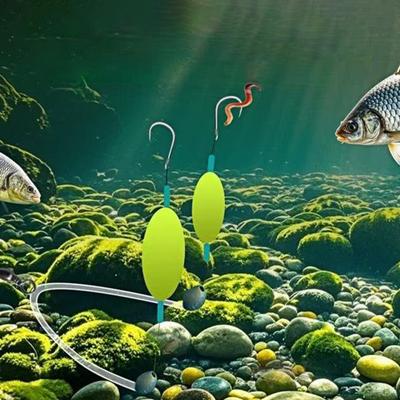 Оснастка для ловли карпа с двойными крючками, обратная нижняя леска, оффшорная оснастка для морской рыбалки с прибоем и принадлежностями для ловли бобов в космосе