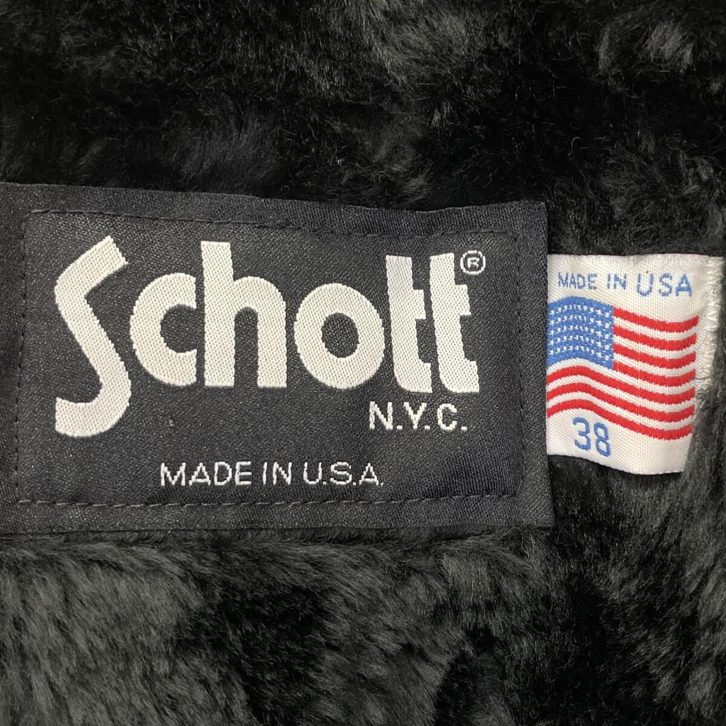 SCHOTT 641 Single Rider's Jacket with Bore Liner Jacket 38 blackUsed