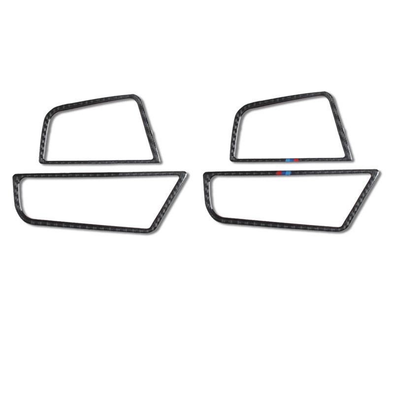 Мягкие наклейки из углеродного волокна на выходе воздуха, накладка, Стайлинг автомобиля для BMW 1 2 3 4 5 7 Series X1 X3 X4 X5 X6 F30 F10 F15 F16 G30