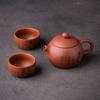 180ml Purple Clay Ceramic Teapot One Pot Two Cups Original Mineral Purple Clay Kung Fu Tea Set