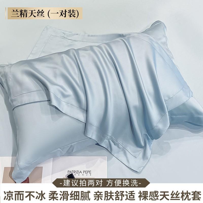 Tencel Pillowcases Set Of 2 48x74cm Modal Fiber Breathable Cooling Sleep Cover Modern Minimalist Design
