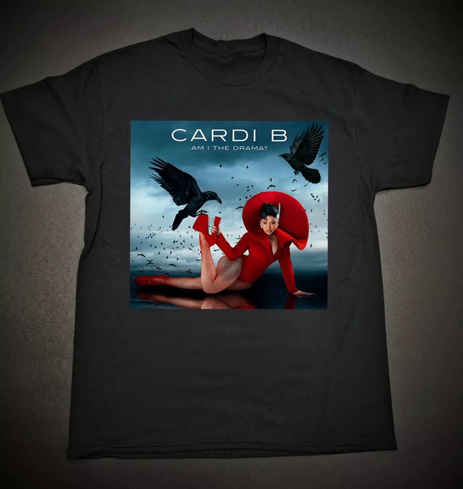 Cardi B "Am I The Drama?" Album Black Short Sleeve All Size S-234XL Unisex T-Shirt
