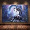Unframed The Poster Decoration Painting of MONSTER HUNTER WORLD On HD Canvas Canvas Painting Art Posters and Prints