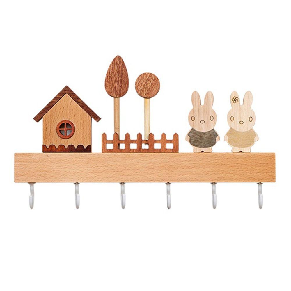 Rabbit Key Hook Rack non-toxic Coat Rack Key Storage Holder  Household Sundries