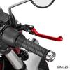 ZETA RACING CP Pivot Brake Forward Infinitely Adjustable Lever Fully Aluminum for CT125 CC110 Hunter Cross F4922 Lever, 4-Finger, Red, Folding,