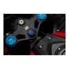 BIKERS BK-H136-BLU Stem Nut Rebl 250 Revel 500 GROM CBR250RR Shaved Aluminum Blue