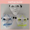 Eye-catching Halloween Scary Mask Cosplay With Led Lights For Unforgettable Costume Parties