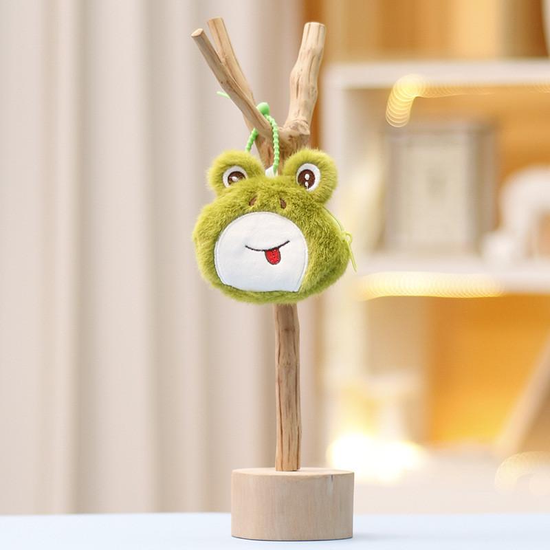 Rabbit Panda Cat Key Chain Cartoon Girl Backpack Decorative Pendant Doll Plush