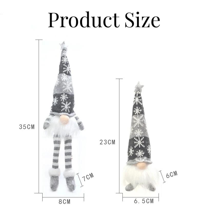 LED Christmas Gnome Faceless Doll Night Light Merry Christmas Decorations For Home Holiday Ornament Xmas Gift Navidad New Year