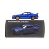 PAUDI MODEL Scale Diecast Model Car R34 Skyline 2000 Nissan V Spec II 1/64 GT-R (Blue)