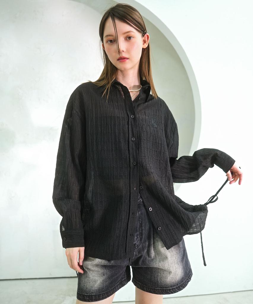 VIVACIOUS Summer Side Shirring Shirt – 4Col