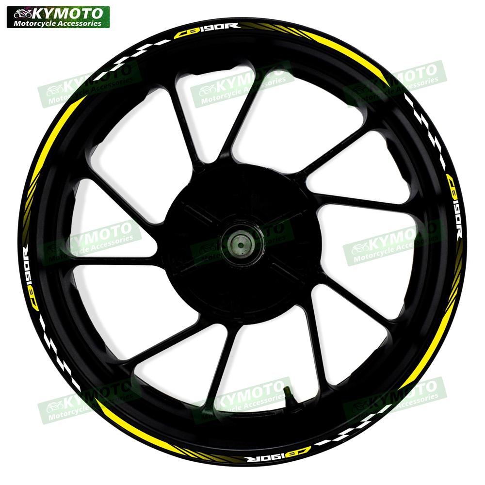 Для мотоцикла Honda CB190R CB 190R аксессуары 17-дюймовые наклейки на переднее и заднее колеса декоративная светоотражающая наклейка на обтекатель