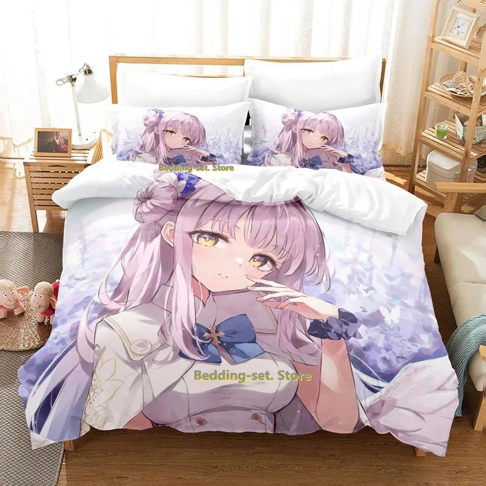 Kawaii Misono Mika Постельное белье Single Twin Full Queen King Size Bed Set Adult Kid Bedroom Duvetcover Set Anime Parure de lit Bed