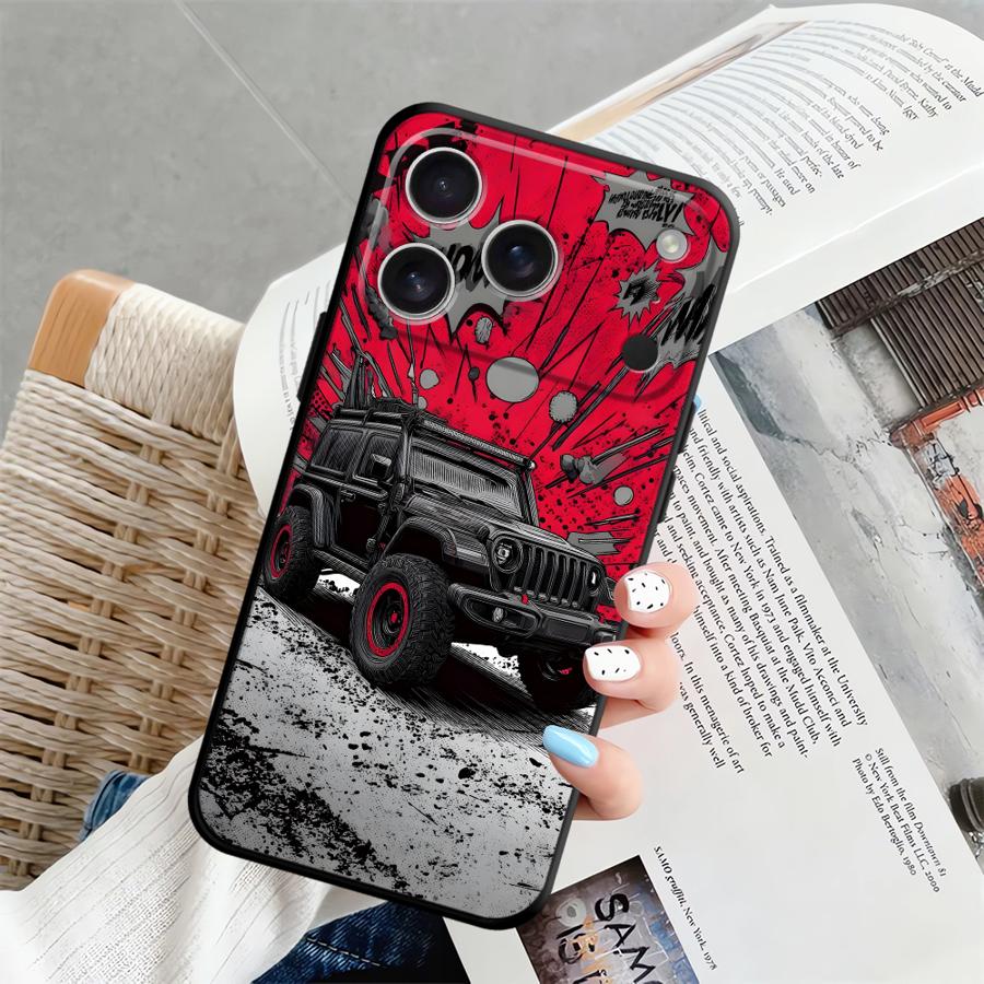 Ретро Мультяшный Автомобильный Чехол для Apple iPhone 17 Pro Max 12 XR XS MAX 14 15 Pro 7 8 16 Air 11 13 Funda Чехол для Телефона