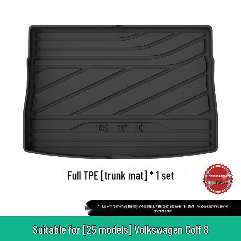 Коврик в багажник Volkswagen Golf 8 2025: Вкладыш из ТПЭ против грязи
