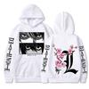 Толстовки с капюшоном «Тетрадь смерти» для мужчин и женщин, модная забавная уличная одежда из японского аниме, Harajuku, толстовки с принтом Ягами, легкие глаза, топы унисекс