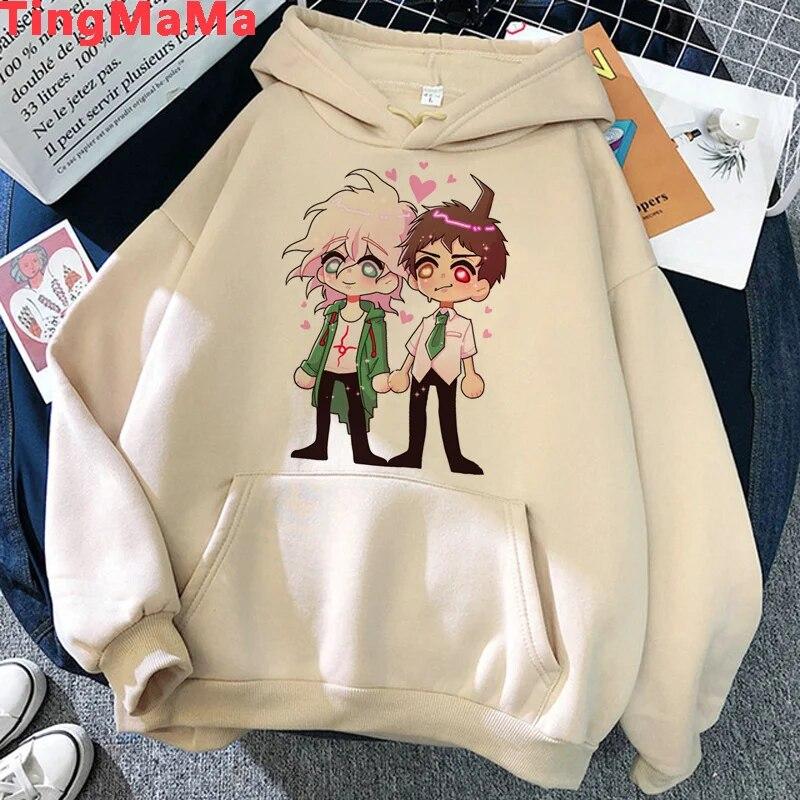 Danganronpa Nagito Komaeda Ouma Kokichi Hoodies Unisex Ulzzang Oversized Grunge Korea Unisex Clothing Hoody Ulzzang Printed Unisex Hoodie