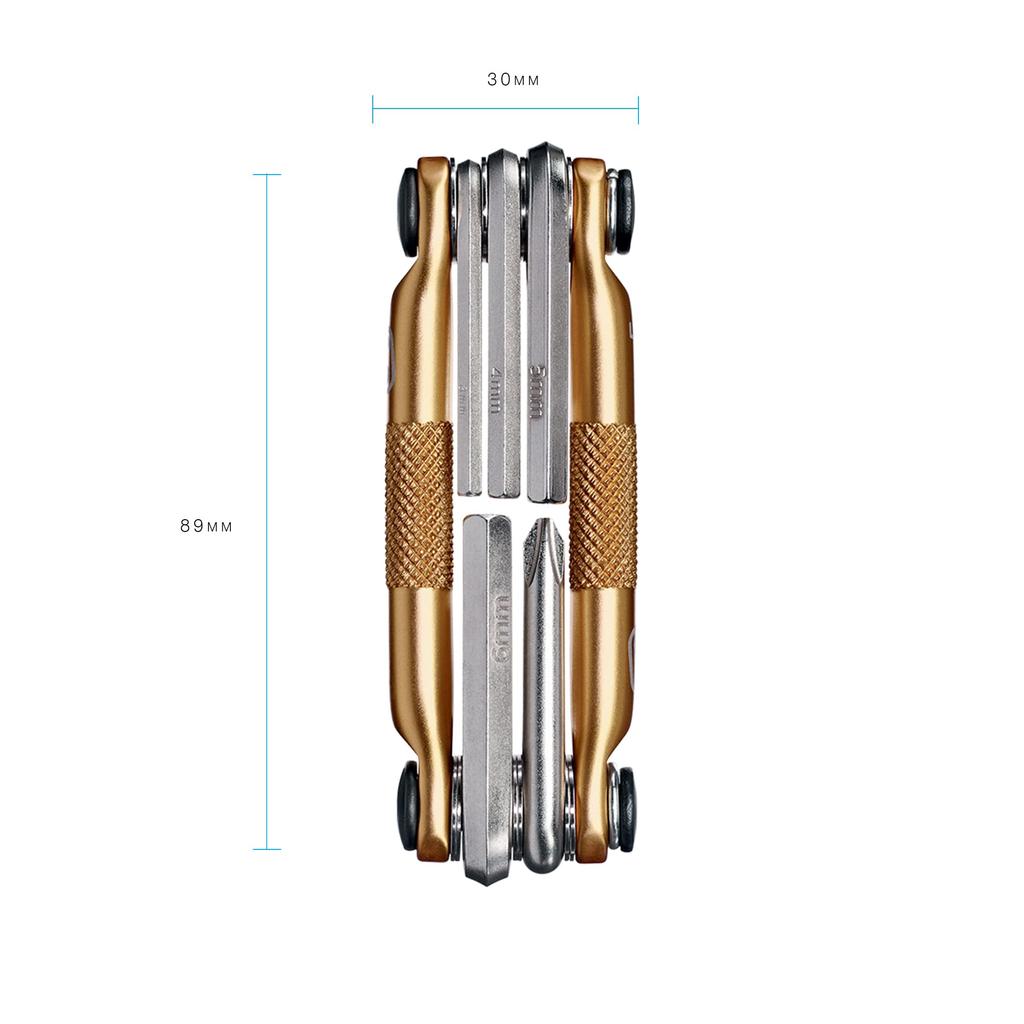 CRANK BROTHERS Набор велосипедных инструментов, Многофункциональный, Инструмент для обслуживания и ремонта, Портативный инструмент, Мульти-5, Золотой