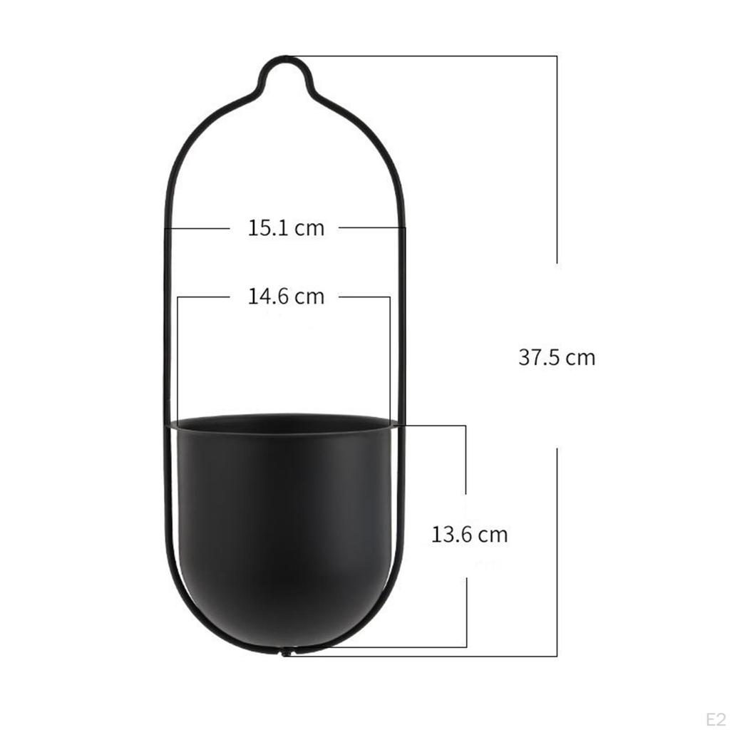 Подвесная корзина для цветов, легкое декоративное настенное кашпо для дома, держатель