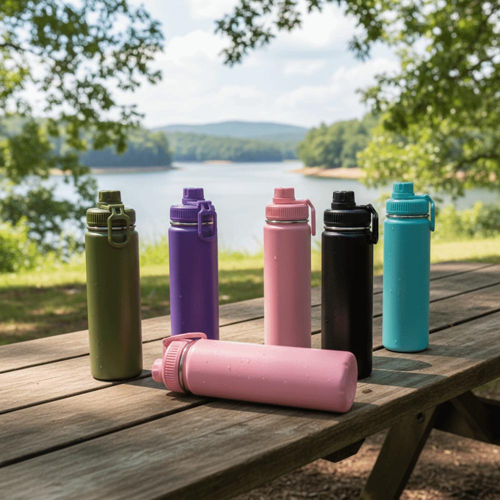 22 Oz Capacity Vacuum Insulated Water Bottle Leakproof Water Bottle Outdoor Activities