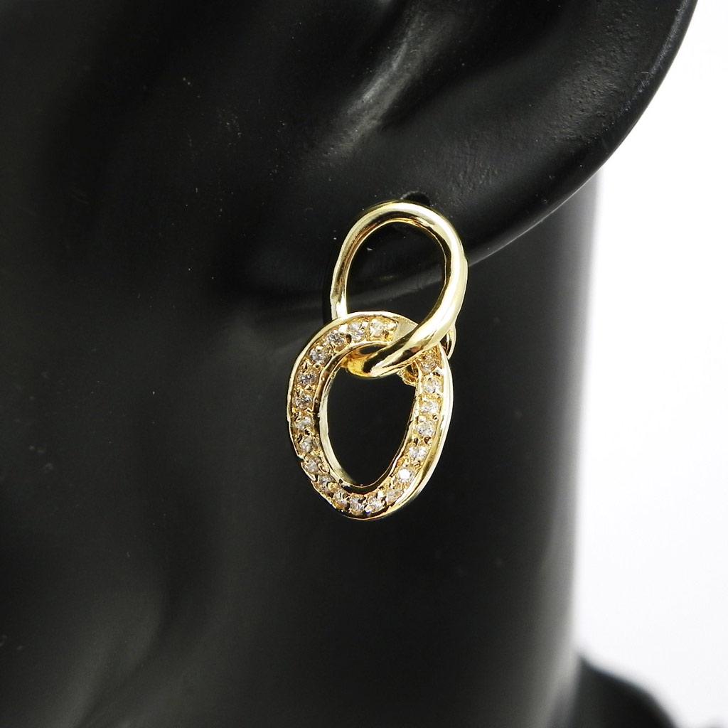 Les Trésors De Lily [G9324] - Позолоченные серьги «Богиня»