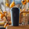 LOCK&LOCK LHC3271 Insulated Coffee Mug with Pop-Up Lid