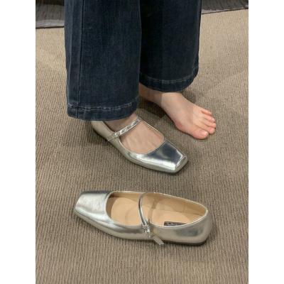 Балетки ретро французские туфли Мэри Джейн женская обувь на плоской подошве с ремешком темпераментные туфли женская обувь большого размера -