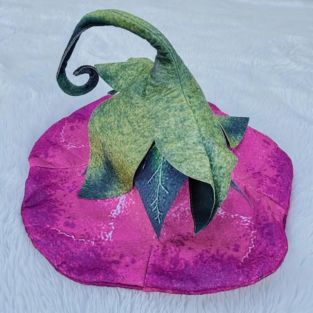 1 шт. Шляпа ведьмы с цветком ипомеи для женщин, уникальный взрослый аксессуар для костюма на Хэллоуин для вечеринок, косплей-мероприятий, шикарный дизайн, цветочная декорация