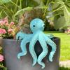 Flowerpot Pendant Blue Octopus Resin Decorative Hanging Planter Home Office Ocean Theme Desktop Decor