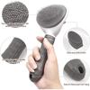 Cat Grooming Brush, Self Cleaning Slicker Brushes for Dogs Cats Pet Grooming Brush Tool Gently Removes Loose Undercoat