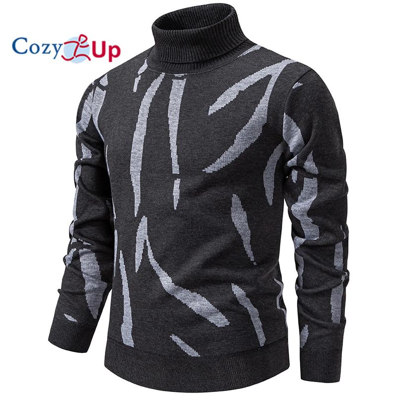 Cozy Up Men's Thickened and Fluffy High-Collar Pullover Sweater