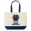 Sac Shopping - PLANETEE - Super Expert Comptable - Fond Bleu - Coton 40x45 Cm - Grand Format A4