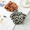 Soft Animal Leopard Printing Hair Scrunchie Ponytail Loop Holder Stretchy Elastic Hair Band for Women Hair Accessories
