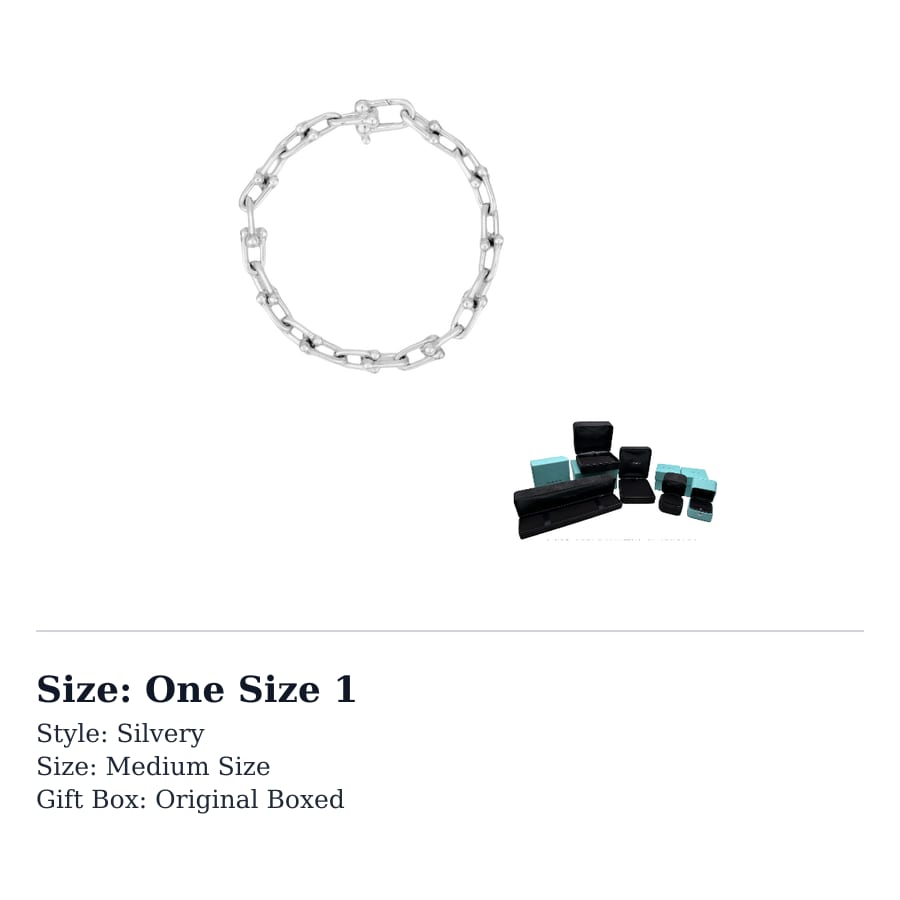 TIFFANY & CO. Браслеты из стерлингового серебра 925 пробы Женские Серебряные GRP09435