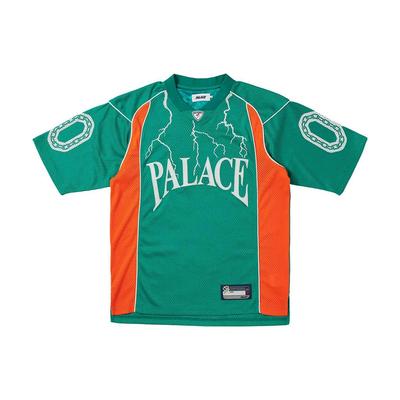 Palace Hesh Athletic Jersey Бирюзовые топы унисекс Синие P24ES001