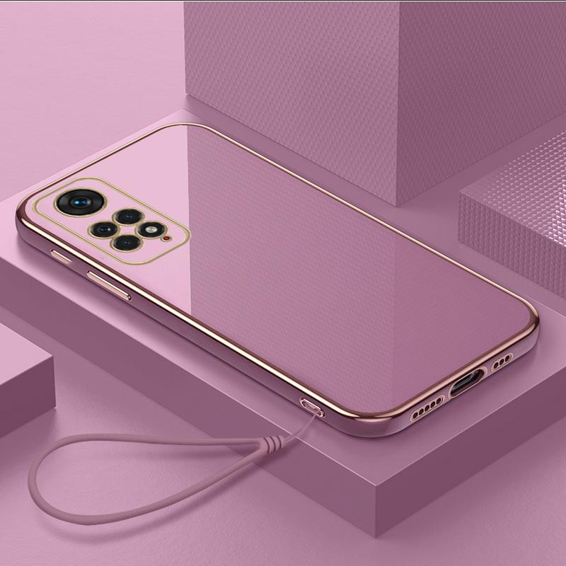 Глянцевый чехол-шнурок из силикона для телефона Xiaomi 14T Pro 13T Poco X7 F6 Pro X6 X5 Redmi 14C Note 14 Pro 13 12 11
