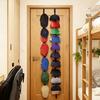 Over-the-Door Hat Hanger Adjustable Baseball Cap Organizer Two-Way Hanging Hat Holder for Entrance Bedroom Garage Doors