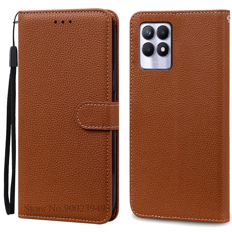 Case For Realme 8i Case Soft Silicone Wallet Flip Leather Case For Realme 8i Phone Case Realme 8 I Cover Coque Fundas
