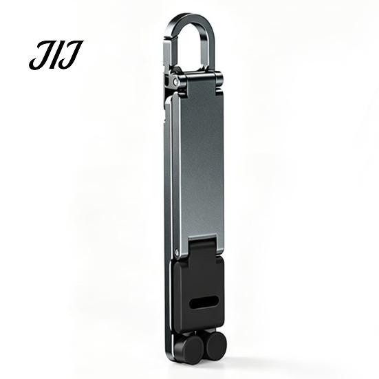 Mobile Phone Stand Mini Foldable Keychain, Portable Cell Holder for Travel Desk, Pocket Home Office