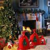 Christmas Gift Bag Large Size Nonwoven Fabric Candy Gifts Bag Santa Gift Bags for Holiday Decor Family Celebration