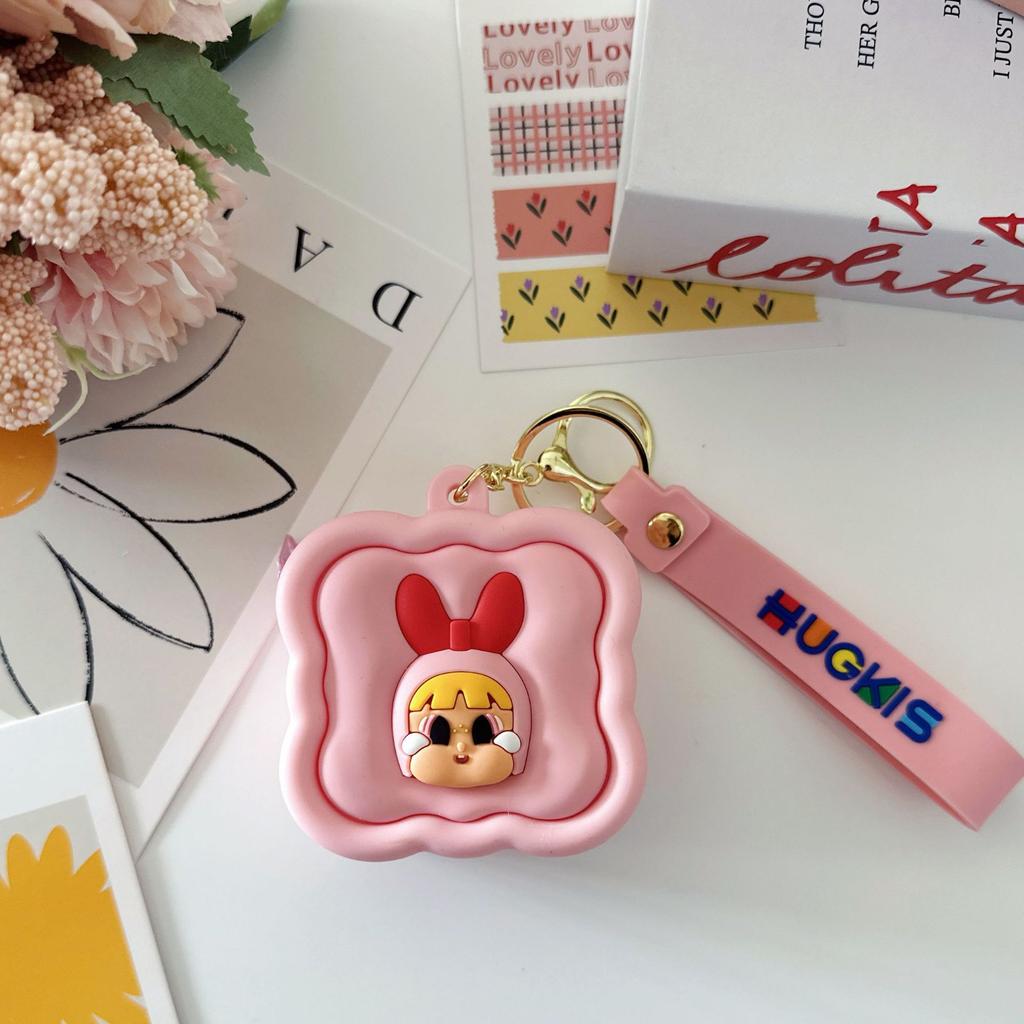 Креативный трехмерный мультяшный кошелек для монет, милый силиконовый маленький квадратный кошелек, мини-брелок, подвеска для студенческого рюкзака, сумка-подарок