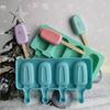 Силиконовая 4 даже овальная форма для мороженого с мороженым DIY пищевая силиконовая форма для мороженого
